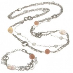 Parure donna collana bracciale pietre dure