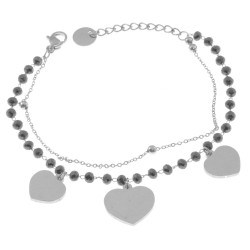 bracciale donna con cuori