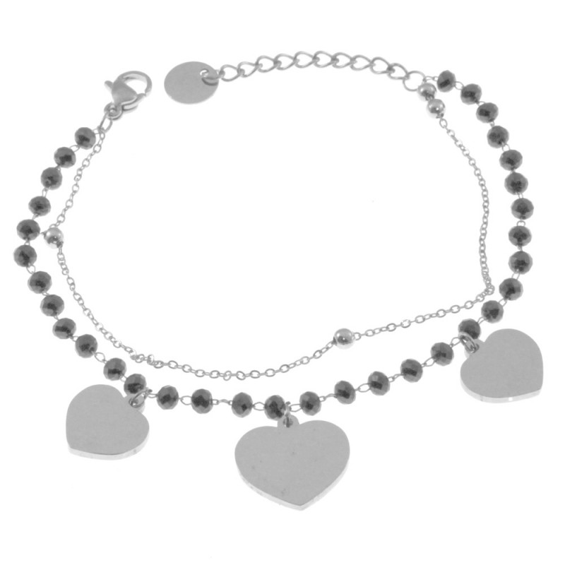 bracciale donna con cuori