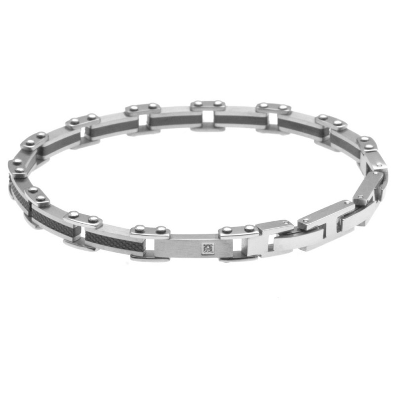 bracciale uomo acciaio