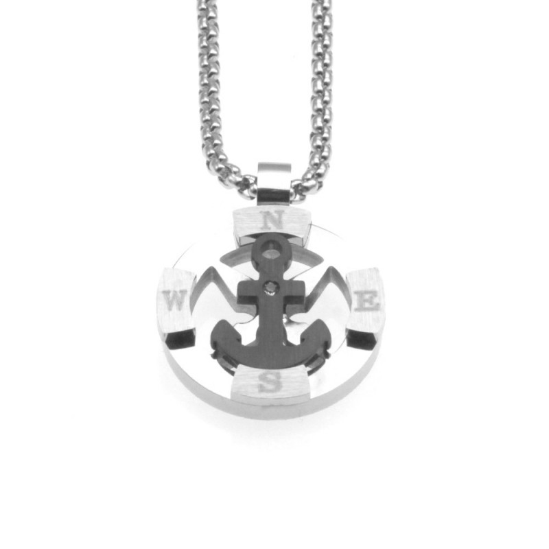 collana ancora uomo ciondolo acciaio