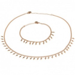 parure donna con saette in acciaio