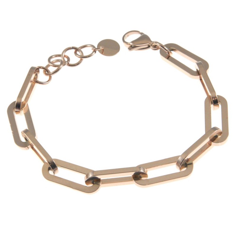 bracciale donna a catena in acciaio