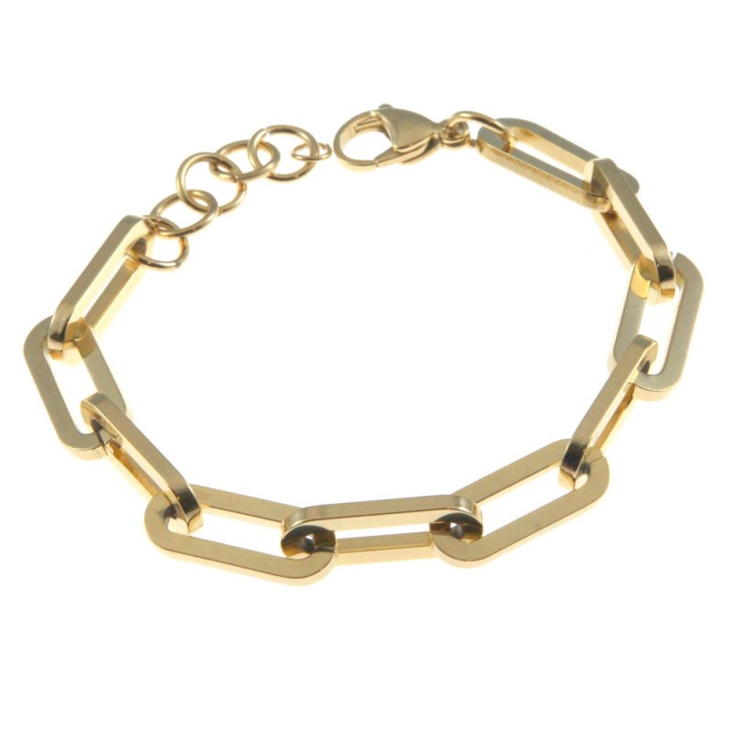 bracciale donna a catena in acciaio
