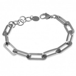 bracciale donna a catena in acciaio