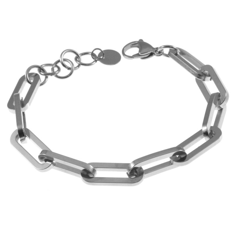 bracciale donna a catena in acciaio