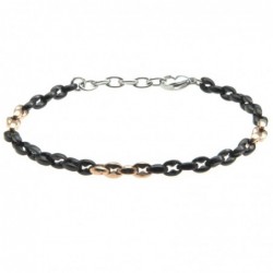 bracciale uomo maglia marina acciaio