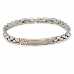 bracciale timone uomo acciaio
