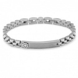 bracciale timone uomo acciaio