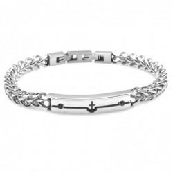 bracciale ancora uomo acciaio