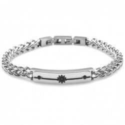 bracciale timone uomo acciaio