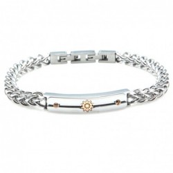 bracciale timone uomo acciaio