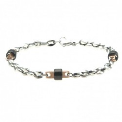bracciale uomo acciaio maglia marina