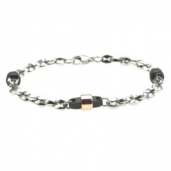 bracciale uomo acciaio maglia marina