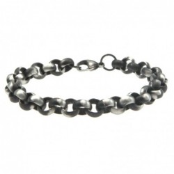 bracciale rollon in acciaio invecchiato