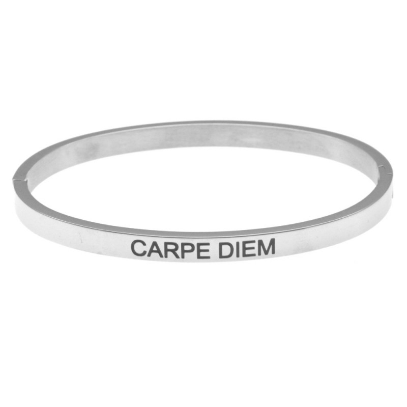 bracciale uomo rigido acciaio con frasi