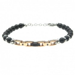 bracciali uomo acciaio pietre e piastra