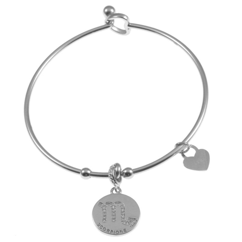 bracciale scorpione segni zodiacale donna acciaio