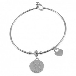 bracciale pesci segni zodiacale donna acciaio