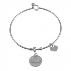 bracciale bilancia segni zodiacale donna acciaio