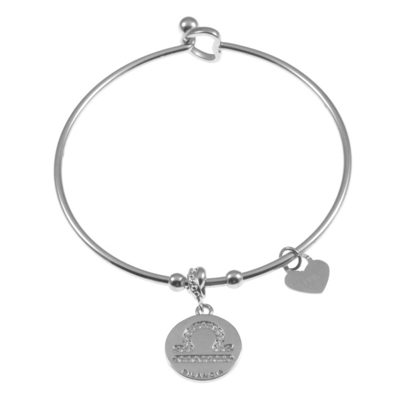bracciale bilancia segni zodiacale donna acciaio