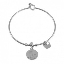 bracciale capricorno segni zodiacale donna acciaio
