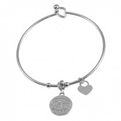 bracciale cancro segni zodiacale donna acciaio