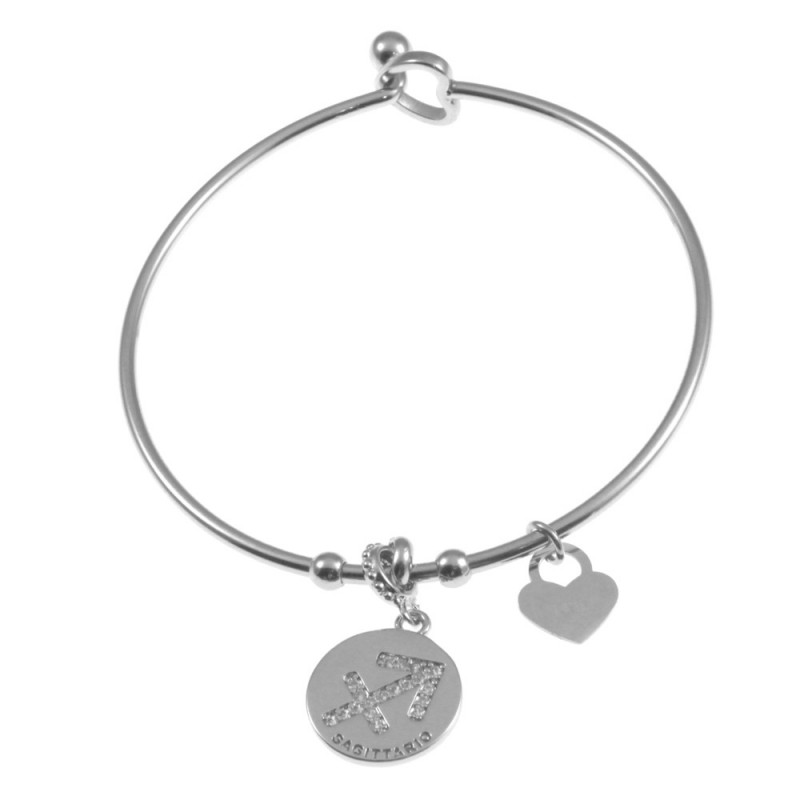 bracciale sagittario segni zodiacale donna acciaio