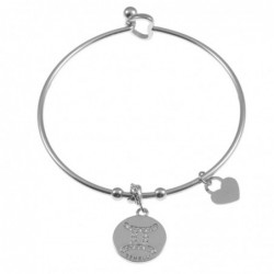 bracciale gemelli segni zodiacale donna acciaio