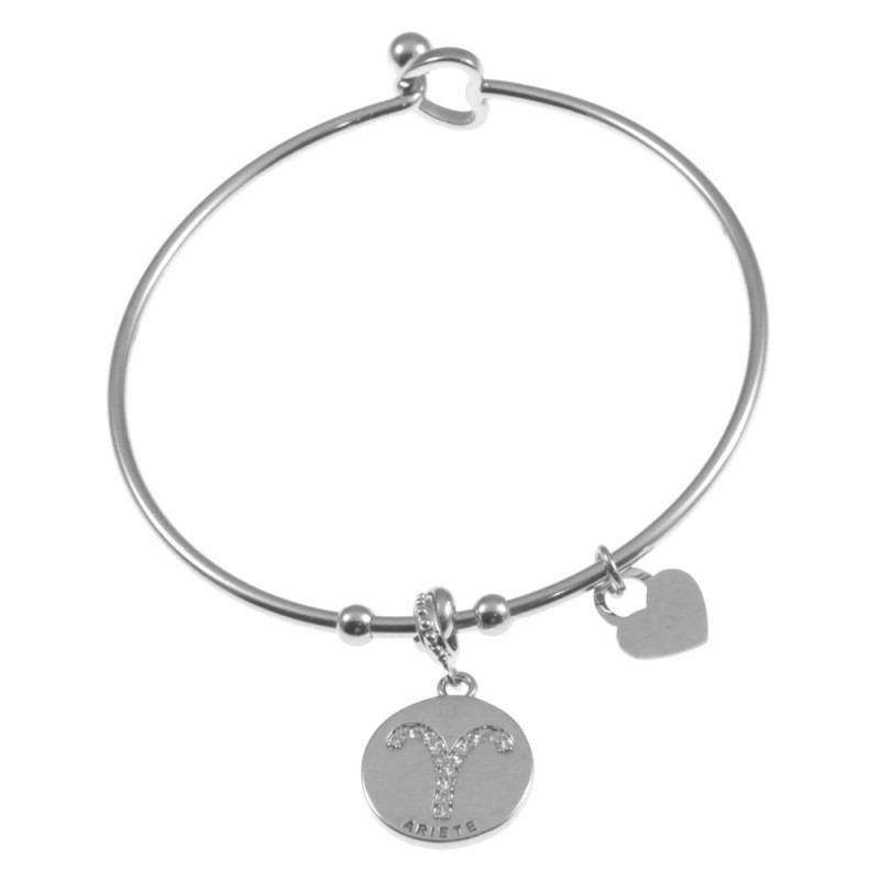 bracciale ariete segni zodiacale donna acciaio