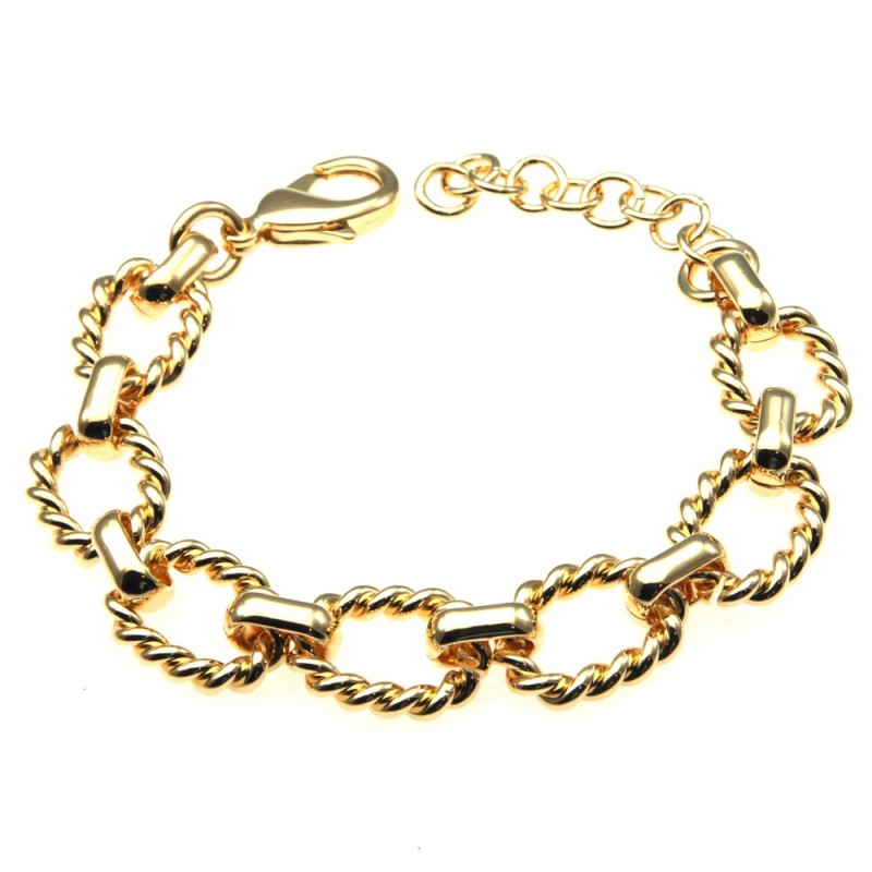 bracciale donna in bronzo dorato