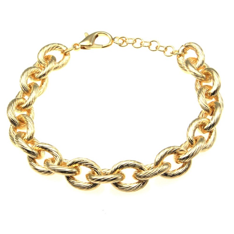 bracciale donna in bronzo dorato