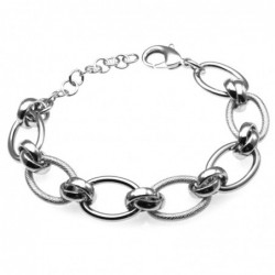 bracciale donna in bronzo argentato
