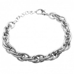 bracciale donna in bronzo argentato