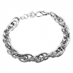 bracciale donna in bronzo argentato