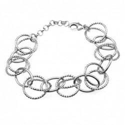 bracciale donna in bronzo argentato