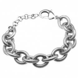bracciale donna in bronzo argentato