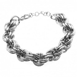 bracciale donna in bronzo argentato