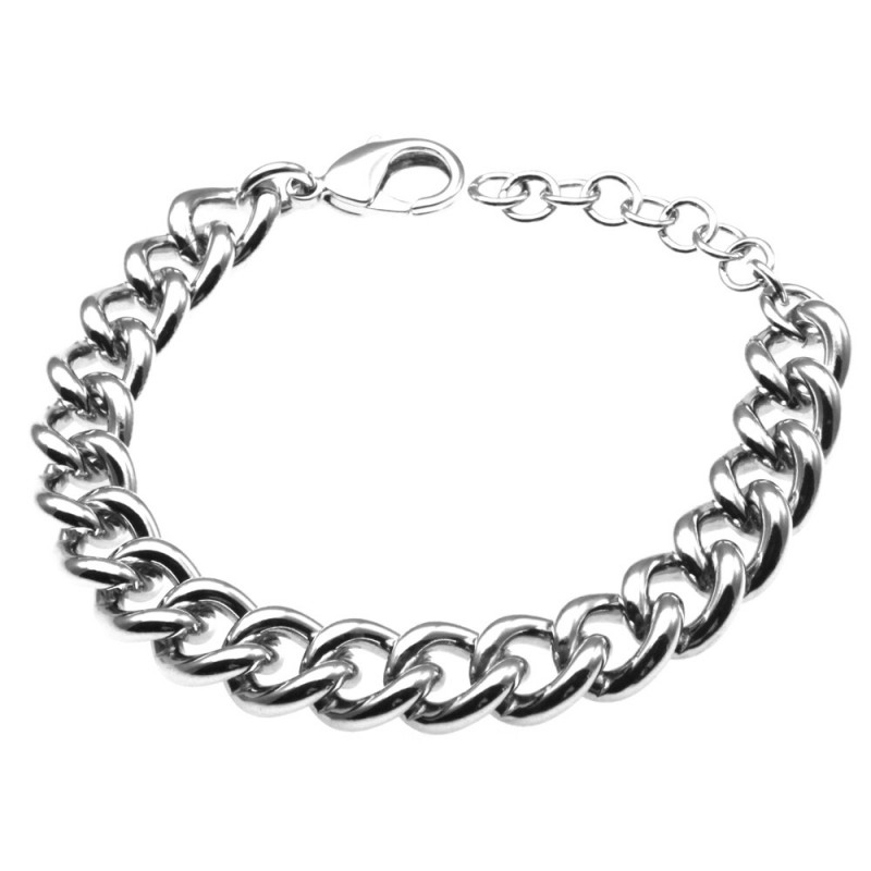bracciale donna in bronzo argentato