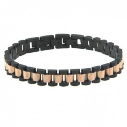 bracciale uomo acciaio maglia president