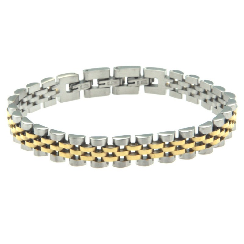 bracciale uomo acciaio maglia jubilee