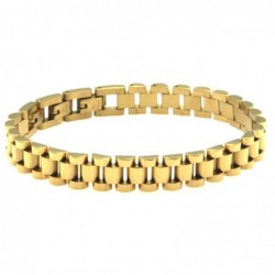 bracciale uomo acciaio maglia president