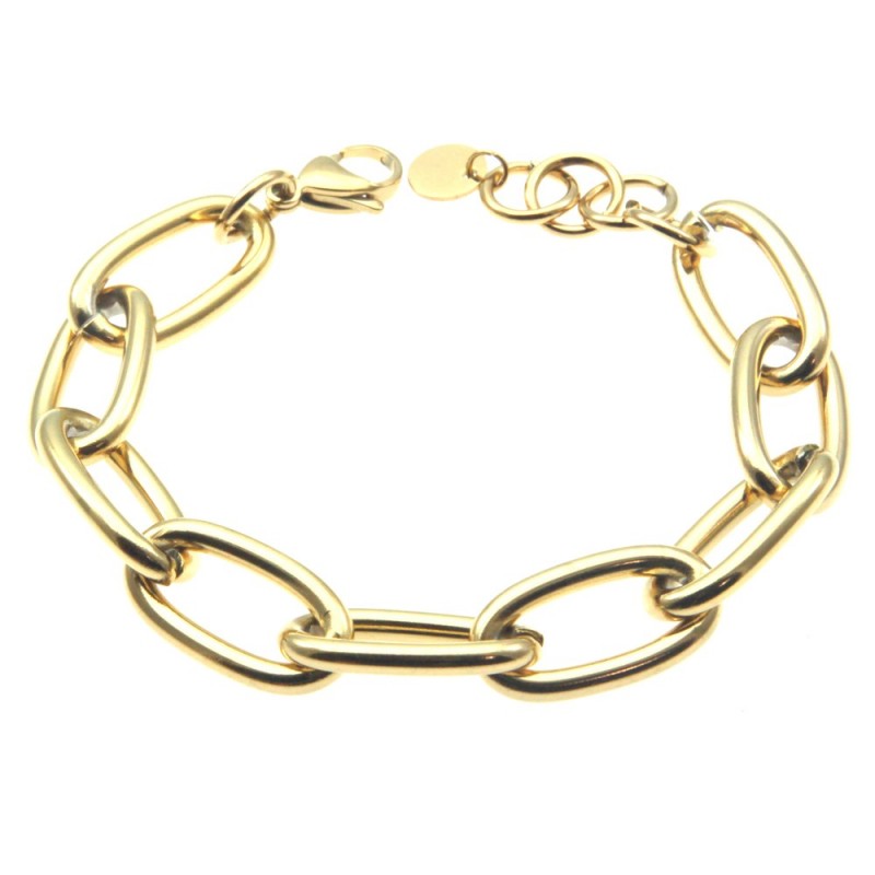 bracciale donna forzatina acciaio dorato