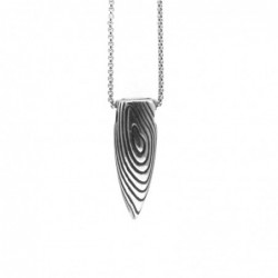 collana con ciondolo in stile massone acciaio