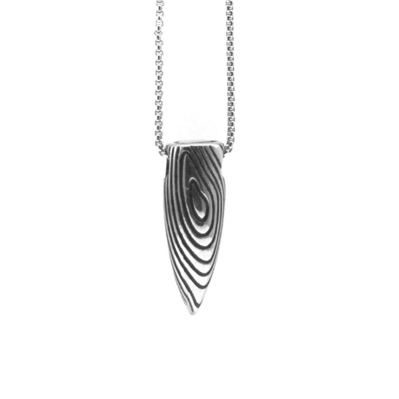 collana con ciondolo in stile massone acciaio