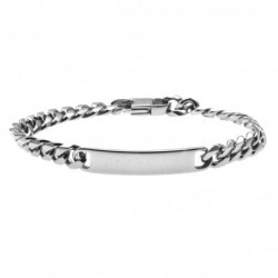 bracciale grumetta uomo in acciaio