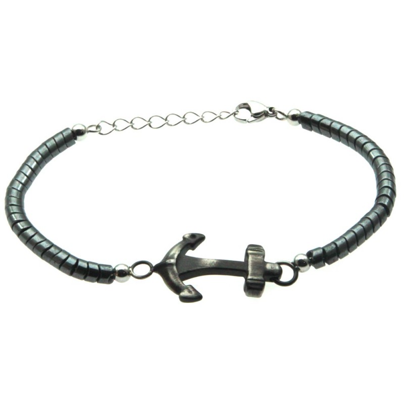 bracciale ancora uomo in acciaio