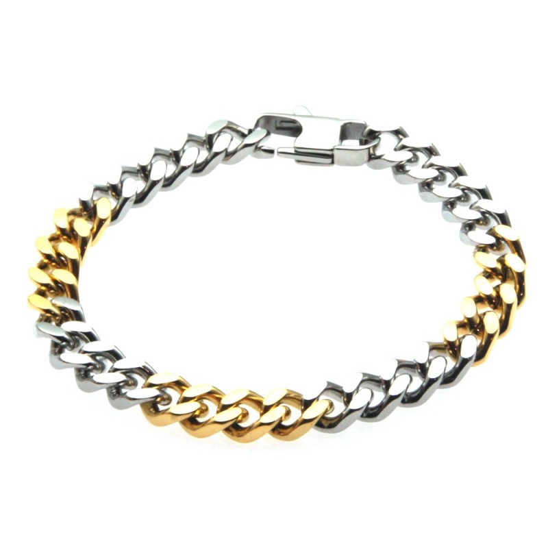 bracciale grumetta uomo in acciaio