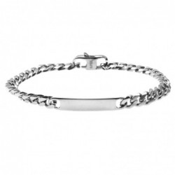 bracciale grumetta uomo in acciaio
