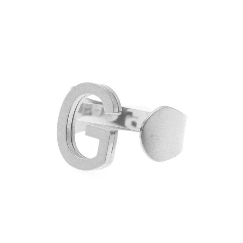 Anello con lettera g donna acciaio